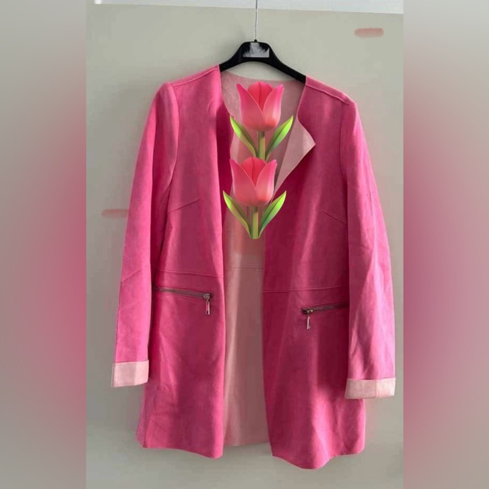 Pink italien Suède blazer Medium size Giorgia &johns